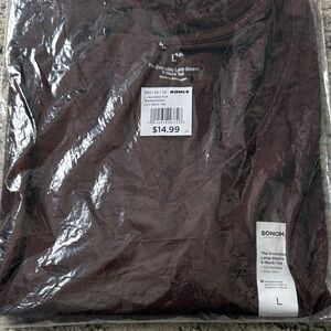 Sonoma Long-Sleeve V-Neck Tee - Deep Brown